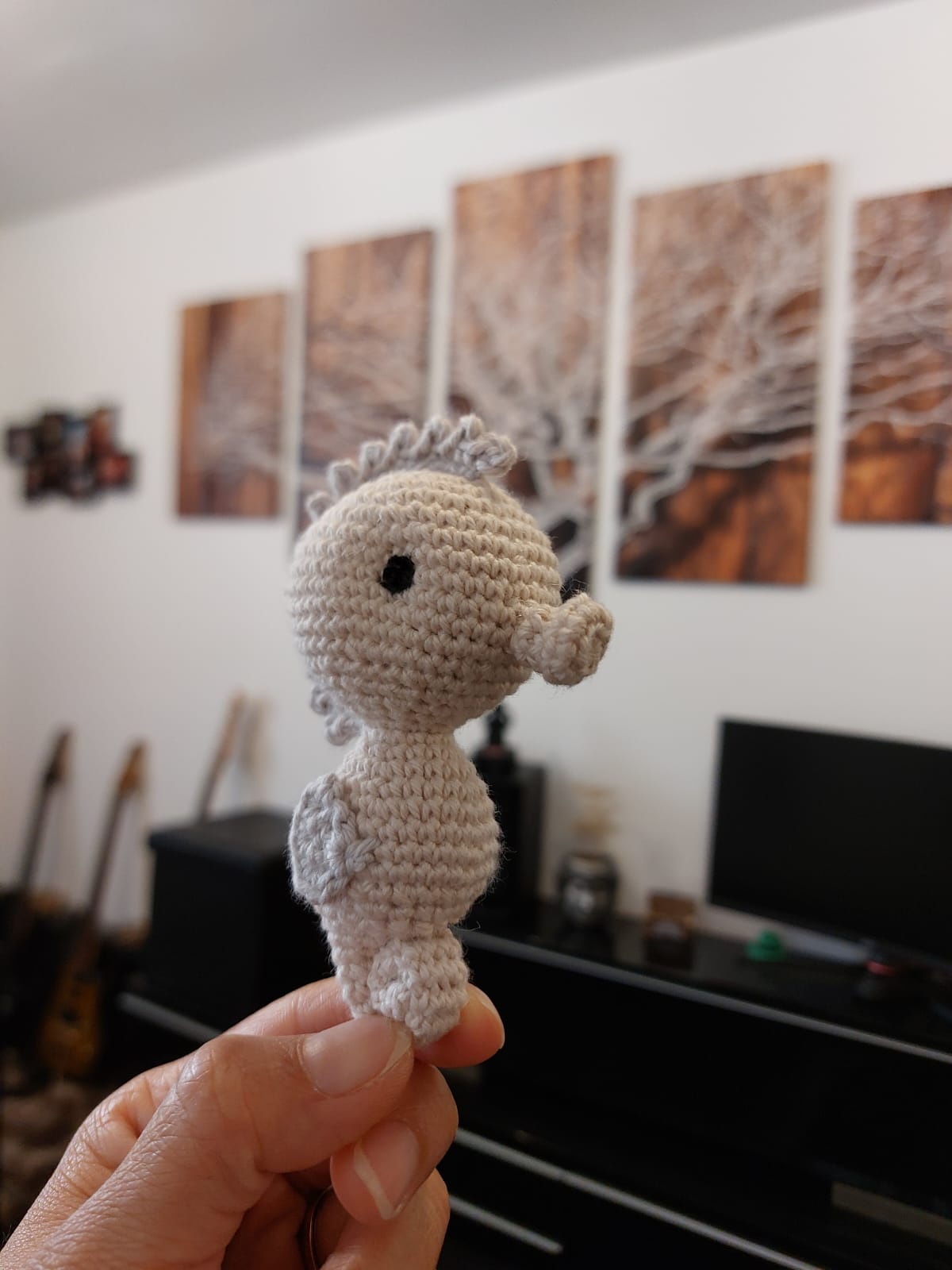 A crochet piece handmade, the Baseline Handicraft.