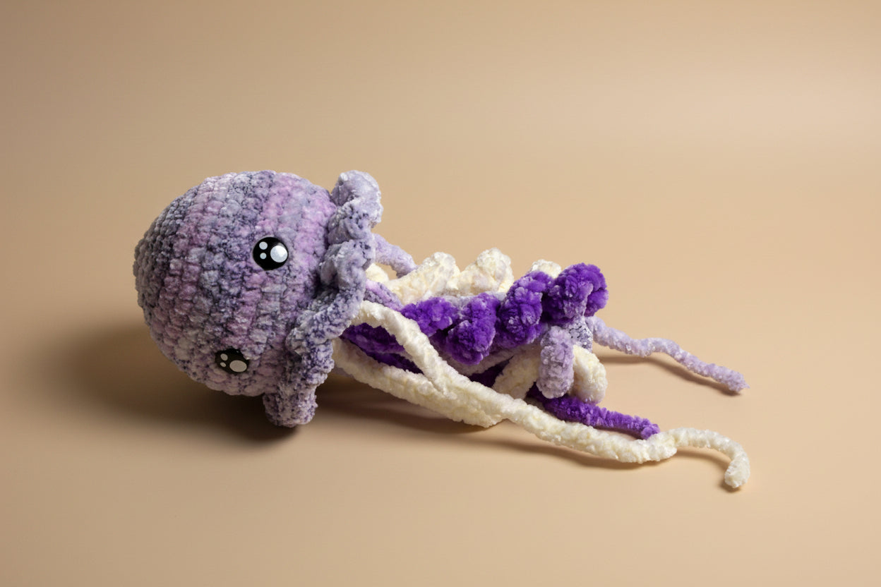 Liliosa the jellyfish from the sea marine life collection of the Baseline Handicraft, handmade in France with love. 