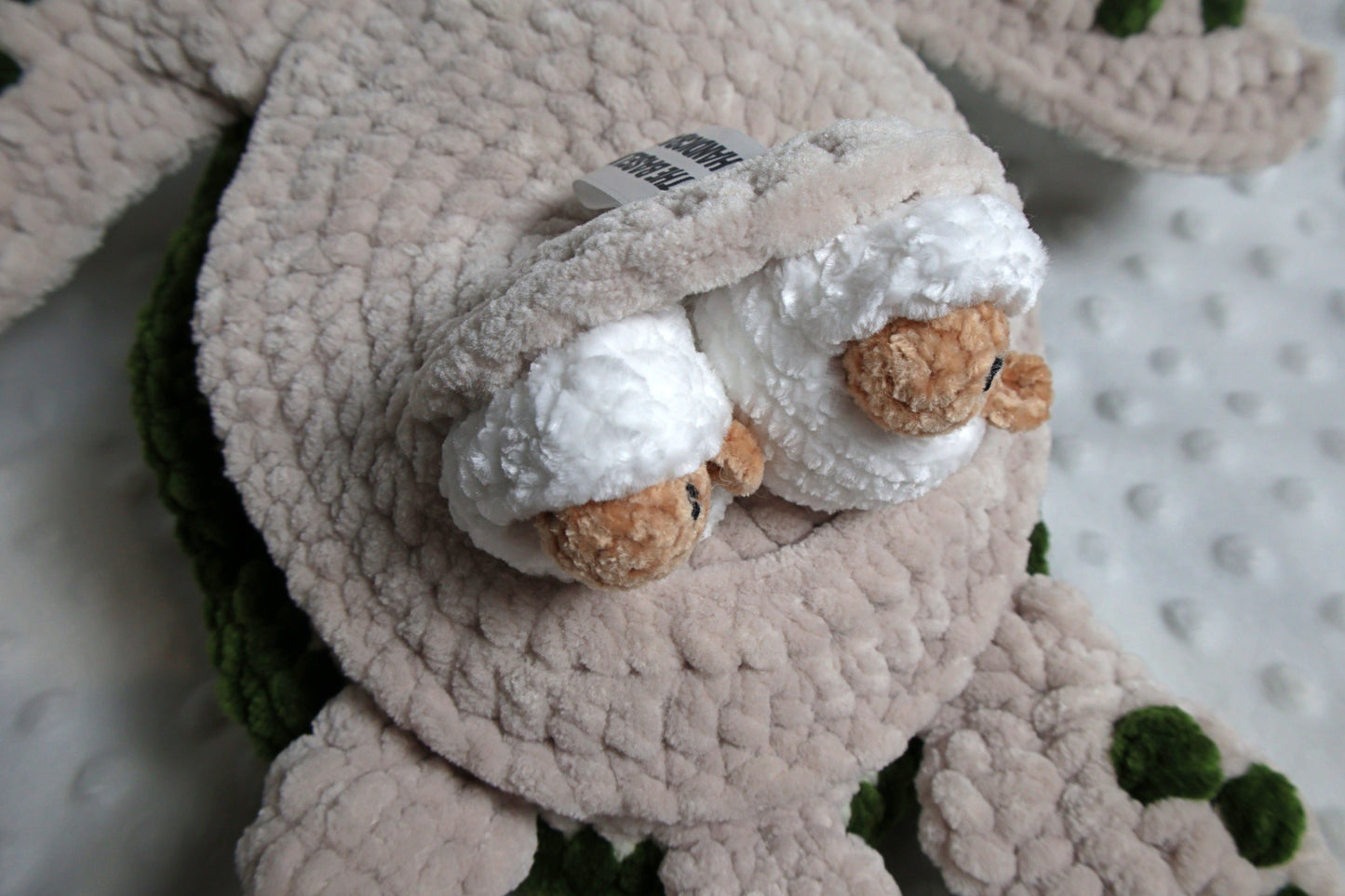 Handmade crochet turtle from the ocean marine life collection, crafted in France and made with love.